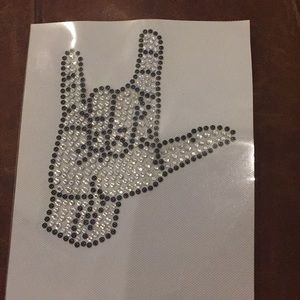 Sign Language crystal “I love you” 3 x 3 inch